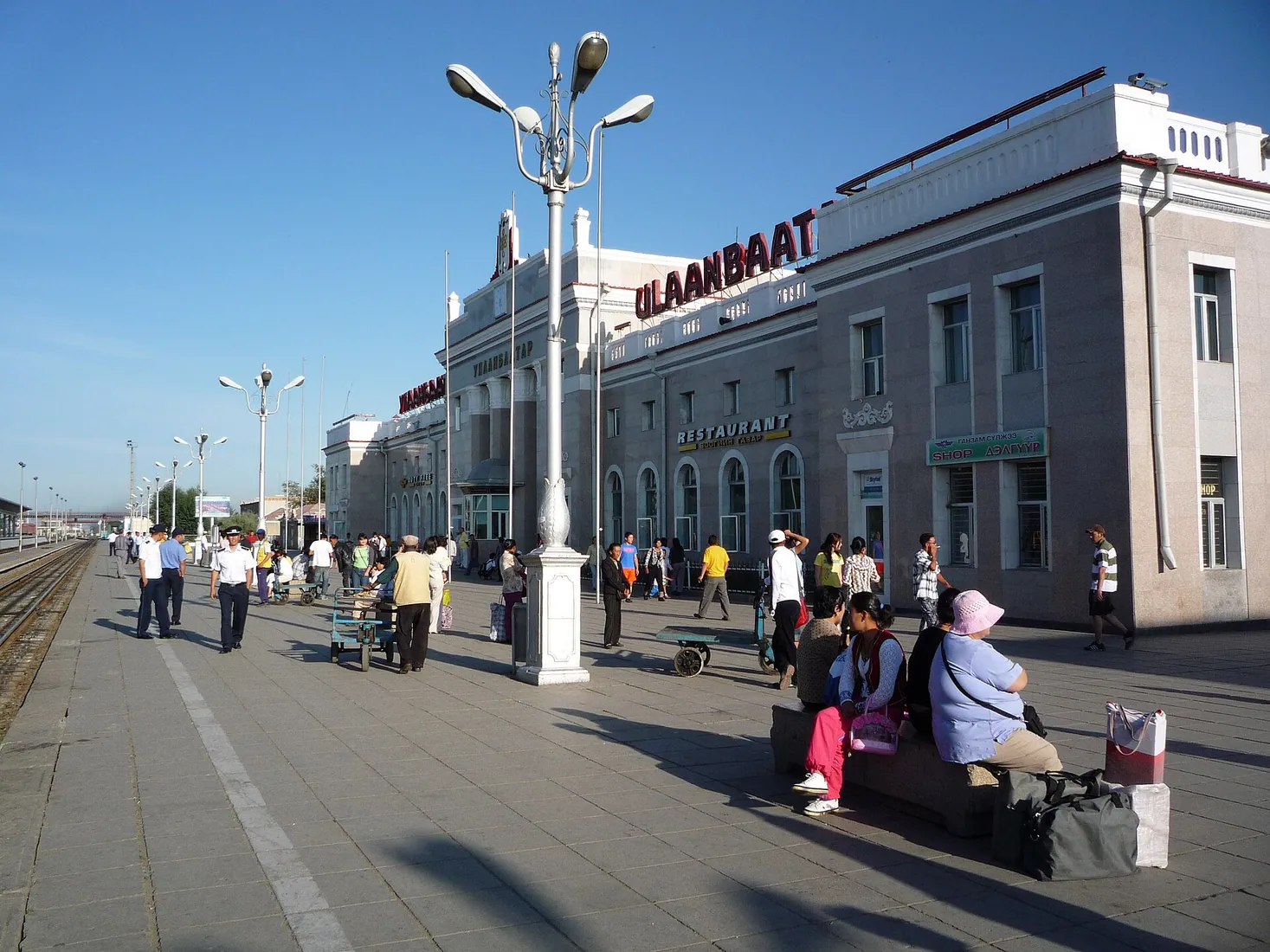Вокзал Улан-Батора для въезда в Монголию на поезде